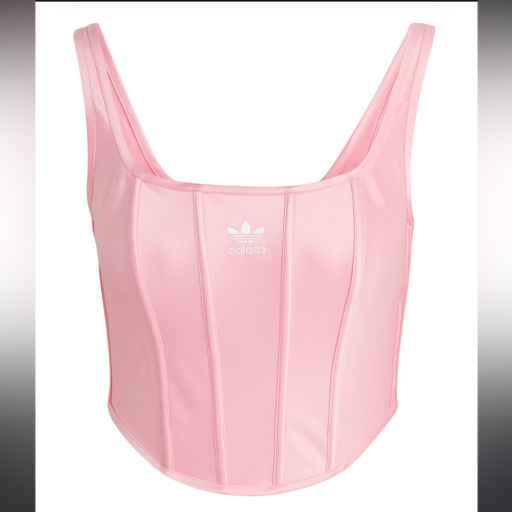 Adidas Original Corset Bustier Light Pink Satin